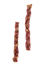 12" Braided Gullet Sticks For Dogs